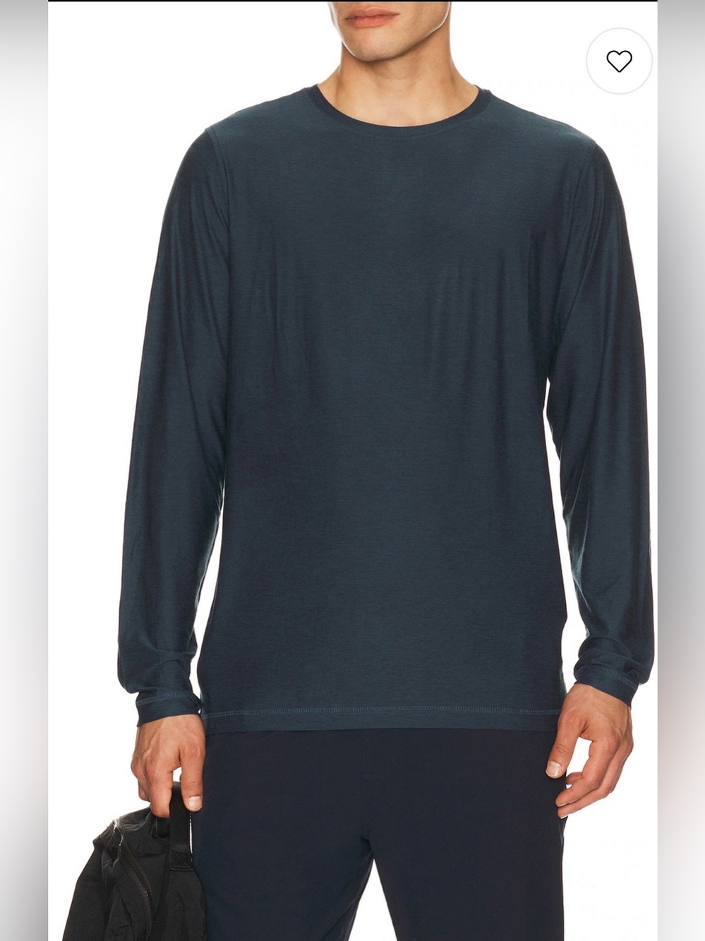 Vuori Current Tech Tee Shirt Mens Large Black Performance Long Sleeve V1003 NWT